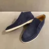 Neue LP Open Walk Wildleder-Sneaker-Schuhe Damen-Lederschuh Herren-High-Top-Slip-on-Casual-Walking-Flats klassischer Stiefeletten-Luxus-Designer-Flachkleid-Fabrikschuhwerk