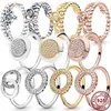925 zilveren vrouwen passen Pandora Ring Originele hartkroon mode ringen logo kroon retro ronde liefde