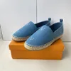 Espadrilles Designer schoen Luxe sneaker Woman Casual schoen canvas echte lederen loafers Classic Design Boots Slipper dia's in 1978 S55 004