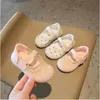 First Walkers Spring Girl Princess Shoes Breathable Soft Soles Girl's eerste wandelaar Pink Peuter Girl Shoes Year Old Baby Shoes 230330