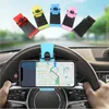 Car Mobile Phone Holder Universal Car Steering Wheel Mobile Mount Buckle Socket Holder Bike Clip GPS Navigation Bracket