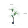 Decorative Flowers 116CM 103Leaf Large Artificial Dracaena Green Tropical Fake Plants Indoor Plastic Potted El Office Shop Home Decor