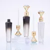 Förpackningsflaskor L Diamond Lip Gloss Tubes Fashion Clear Empty Tube Care Serum Bottle Refillable Lips Drop Delivery Office School Bus DHG5P