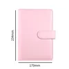 A6 A5 Empty Notebook Binder Notepad Loose Leaf Notebooks 12 Colors PU Faux Leather Cover File Folder Spiral Planners Scrapbook without