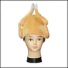 Party Hats rostad kalkonhatt Thanksgiving Day roliga Adts outfit tillbehör orange kostymklänning Props Drop Delivery Home Garden F DHQKG