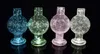 Couleur UV Bubble Carb Cap Ball Verre Lumineux Quartz Banger Nails Pour Bord Biseauté Cyclone Spinning Carb Caps Verre Bongs Pipe Dab Rigs