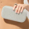 Kvällspåsar Shinny Glitter Hardsurface Box Elegant Female Wedding Shoulder Pouch Banque Party Luxury Purse 230329