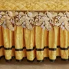 Bed Skirt Luxury Leather Style Winter Bedding Thickened Bedding Cotton Bedding European Style Gold Lace Mattress Cover 230330