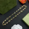 Colar de grife de grife de bronze de alta qualidade Brincho de luxo Brincos de jóias de moda Jóias de natal sem caixa GN-061
