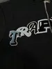 Herrspårspår Dragkedja hoodie broderi logo casual lös långärmad fleece jogging byxor set huva tröjor uppsättningar