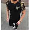 Męskie koszulki męskie koszulki Summer Slim Fit Short Shirt Designer Mięsień Mięsień Top Gym TEE