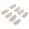 Falska naglar 500st Natural Color Nail Tips Artificial Fake Art Manicure Tools White Ultra-Thin Round Tips