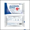 Andra hemträdgårdsdesinfektionsmedel 75% Alkohol Portable Antiseptic Wet Outdoor 10 Sheets/Bag Antibacterial Wipe Drop Delivery DHPC5