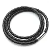 Strand Trendy 3 Layer Braided Leather Bracelet For Men Women12 Color Round Rope Magnetic Clasps Charm String Couple Bangle Gifts