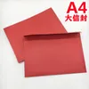 Embrulhe de presente 50pcs grande envelope A4 papel em branco Red Bag Capacity Super