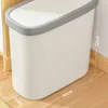 Waste Bins Bathroom trash can be double toilet narrow trash can Pressure kitchen bathroom trash can with Lid 10L 230330