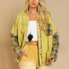 Women's Jackets Women's Vintage Plaid Stitched Holes Loose Denim Coat Check Jacket Bohemian Style Lightweight Summer Women