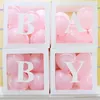 Decoração de festa 4pcs Creative Transparent Balloons Box Requintado Acessórios de Ponte Arco Sem para o Dia dos Namorados