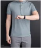 Camisetas masculinas masculinas de algodão spandex de luxo de luxo de cor sólida de manga curta Hight Hight Quality Casual Man T-shirts 4xl