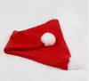 Julekorationer 1000pcs levererar Cap tjock ultralik mjuk plysch Santa Claus Holiday Hat 30 40 cm Cays