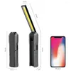 Taschenlampen Taschenlampen LED-Arbeitslicht Tragbare COB-Taschenlampe USB-wiederaufladbare Lanterna Magnetische hängende Campinglampe 4 Modi Haken