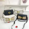 coabg Bolsos de diseño Piel de oveja Botón de metal suave Almohada Tabby Mujeres cc Bolso de hombro Bolso cruzado con solapa Bolso femenino con asa superior Monedero para fiesta en la playa Monedero