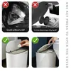 Waste Bins Narrow bathroom trash can accommodate 12L durable plastic trash can with independent living room waste paper basket Kitchen trash can 230330