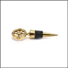 Narzędzia barowe Golden Compass Wine Stopper Favours and Gifts Bottle Otwieracz pamiątki na imprezę dostawę upuszcza dostawa ogród dom K dh8rv