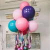 Décoration de fête 36 pouces grands ballons en Latex hélium ballon géant gonflable mariage anniversaire confettis en or Rose