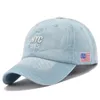 Summer USA Flag Baseball Hat Fashion Sports Adjustable Hip Hop Dad Hat NYC Letter Embroidery Denim Washed Casual Hat Gorras HCS281