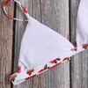 Bañador Sexy para Mujer, Bikinis 2023 con estampado de rosas para Mujer, biquini con relleno de realce, bañadores ajustados, traje de baño femenino de cintura baja, Bikini brasileño