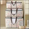 Aufbewahrungsbeutel Quilt Non Woven Bag Faltbare Kleidung Decke Pullover Organizer M/L/Xl Halter Drop Delivery Hausgarten Housekee Organiza Dhkrs