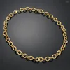 Correntes 10mm homens de aço inoxidável robusto elegante Cabo vintage Chain Chain Colar 2 Cor para jóias Fazendo 14-30 polegadas