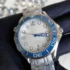 أعلى جودة رجال الساعات الحقيقة السيراميك مدي Rologio Blue 42mm MEN