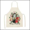 Schürzen Weihnachten Verstellbare Küche Frauen Koch Kochen Weihnachtsmann Baum Schneeflocke Stil Backen Grillen 68X55Cm Drop Delivery Home G Dhdny