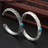 Bracelet MEYRROYU hommes femmes Vintage Thai argent fleur de vigne rétro mode bijoux fête Couple cadeau Pulseras Mujer