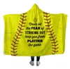 UPS Baseball Softball Couverture À Capuche Balle De Sport Couvertures Avec Capuche Doux Chaud Sherpa Polaire Maison Couvertures Wrap pour enfants