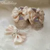 Premiers Marcheurs Dollbling Baroque Glam Fille Premières Chaussures De Marche Couronne D'or Exotique Bohême Unique Bling Magnifique Bébé Cricket Chaussures 230329