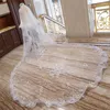 Bridal Veils Nzuk 2023 LUXURY Wedding for Brides Lace Applique Big Accessories Encaje Boda