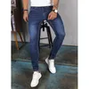 Herren Jeans Sommer Mode Herren Schlanke Form Blau Elastisch Einfarbig Enge Hose Hose Straße Lässig Sozial HighQuality Denim 230330