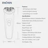 Electric Shavers Enchen Blackstone Shaver Razor Men Typec uppladdningsbar rakskägg Maskin Intelligent Control Travel Lock 100% 230330