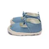 First Walkers Baby Boys Girls Children's Soft Sole Denim First Walker Blue Cotton Fashion Apartment Shoes Sandals 230330