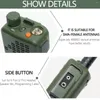 Walkie Talkie Baofeng AR-152 VHF/UHF 15W Kraftfull 12000mAh Battery Tactical PRC-152 Portable Radio med ljudhämtningshuvudset