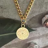 Pendant Necklaces Punk Gold Multilayered Necklace For Women Vintage Silver Color Geometric Round Butterfly Choker Jewelry