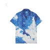 23SS Mode Sommer Designer Männer Freizeithemden Kurzarm Tops Hawaiian Beach Lose Hemden Seide Business Hemd