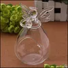 Candle Holders Romantic Angel Crystal Glass Holder Hanging Tea Light Lantern Candlestick Burner Vase Diy Party Decoration Dr Dhdng