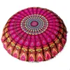 Cushion Decorative Pillow 43CM Round Mandala Pillowcase Bohemian Cover Floor Pillows Home el Flower Printed 230330