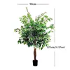 Decoratieve bloemen 165 cm grote kunstmatige planten nep banyan boom plastic bladeren indoor faux outdoor groen voor home tuin bruiloft decor