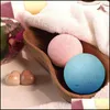 Set di accessori da bagno Bombe organiche Spa Cura della pelle Bagni Sali di bolle Palla Menta Lavanda Sapore di rosa Goccia Consegna Casa Giardino Bagno Dhskt