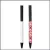 Point Pens Sublimation Bank Pen Black Ink Aluminium DIY School School Office Stationery Supplies Drop Drobling Business Indu dhaug